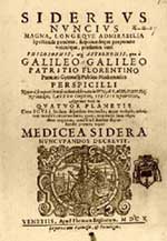 Title page of Sidereus Nuncius