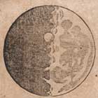 Illustrations of the moon from the second pirated edition of Galileo�s The Starry Messenger.
